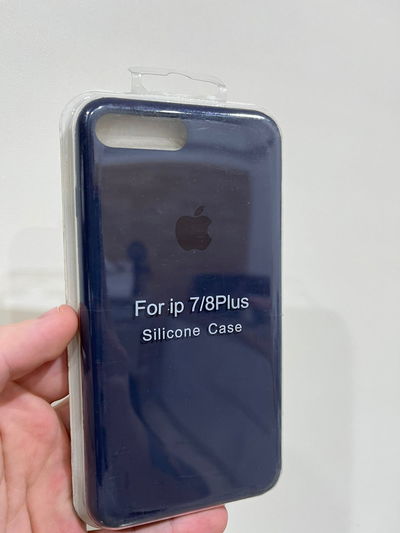 Silicone Case iPhone 8 Plus Gris Oscuro