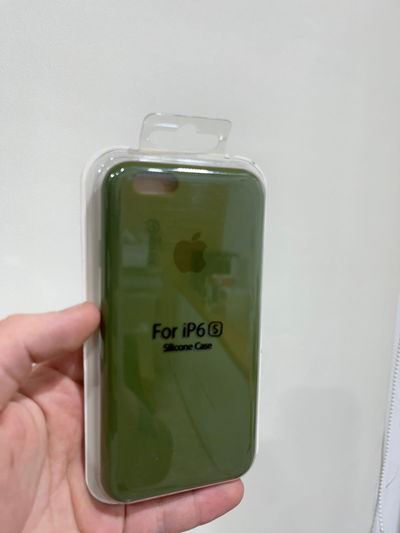 Silicone Case iPhone 6 S Verde Militar