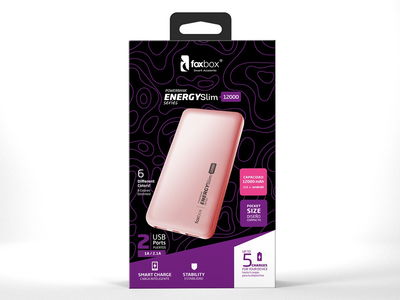 Power Bank Foxbox Energy Slim 12000 Negro