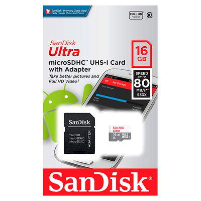 Tarjeta De Memoria SanDisk 16GB