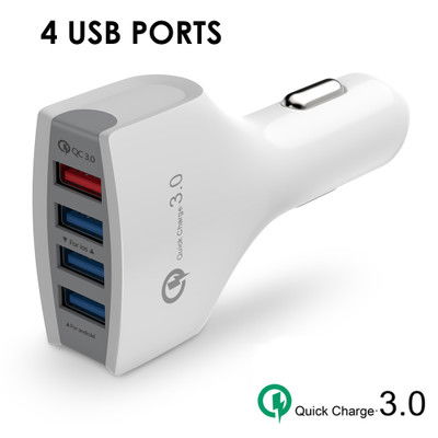 Cargador Para Auto 4 Puertos USB 35W