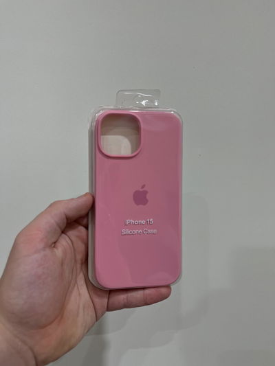 Silicone Case iPhone 15 Rosa