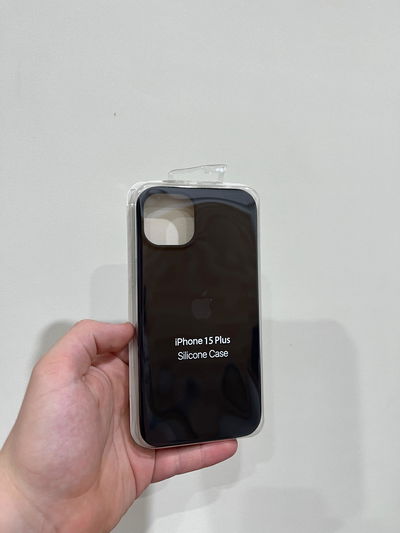 Silicone Case iPhone 15 Plus Negro