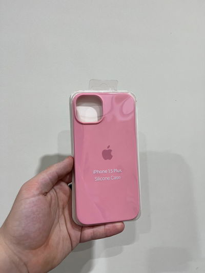 Silicone Case iPhone 15 Plus Rosa