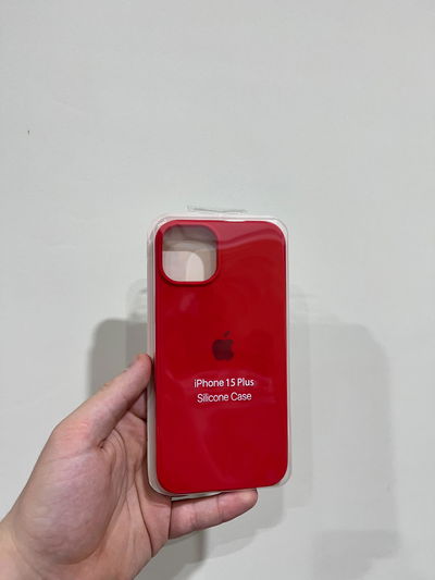 Silicone Case iPhone 15 Plus Rojo