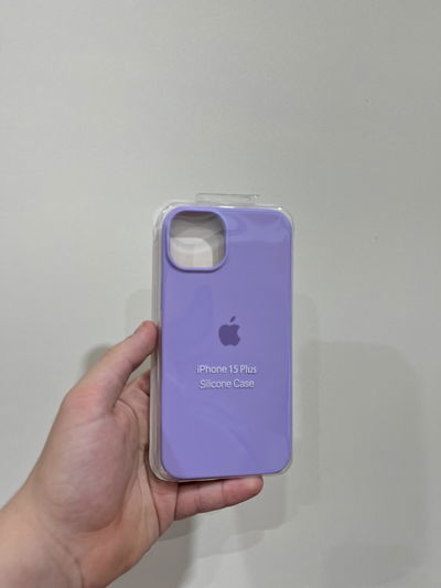 Silicone Case iPhone 15 Plus Lila