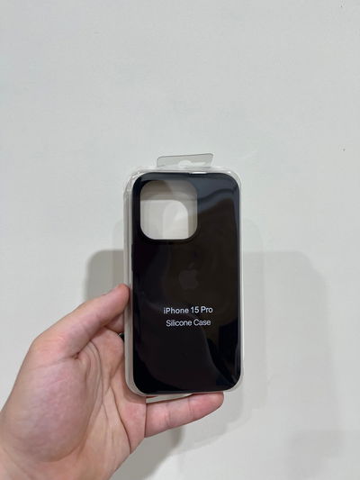 Silicone Case iPhone 15 Pro Negro