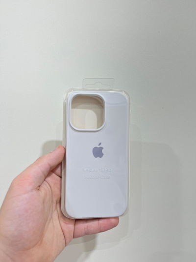 Silicone Case iPhone 15 Pro Blanco