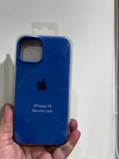 Silicone Case iPhone 14 Azul Cielo