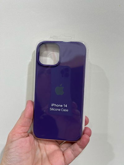Silicone Case iPhone 14 Plus Violeta Opaco
