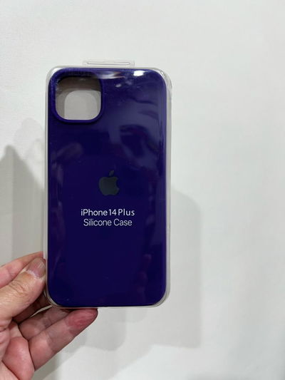 Silicone Case iPhone 14 Plus Violeta Oscuro 