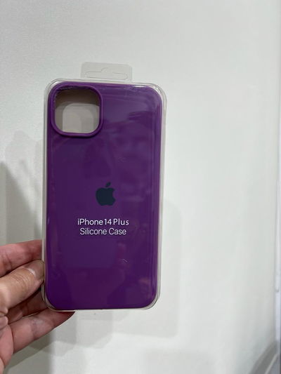 Silicone Case iPhone 14 Plus Violeta Opaco