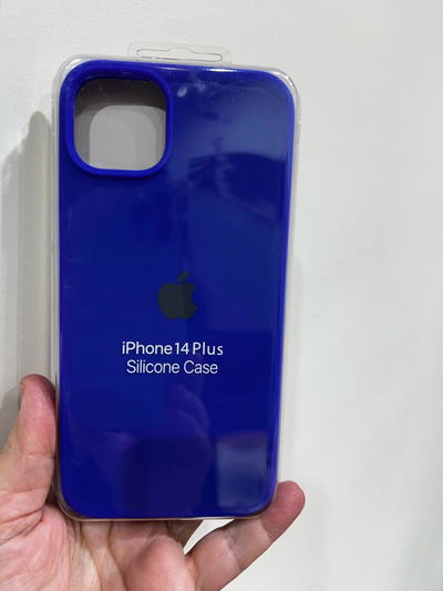 Silicone Case iPhone 14 Plus Azul Francia