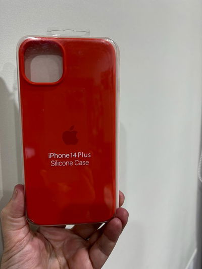 Silicone Case iPhone 14 Plus Coral Claro