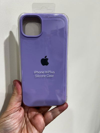 Silicone Case iPhone 14 Plus Lila