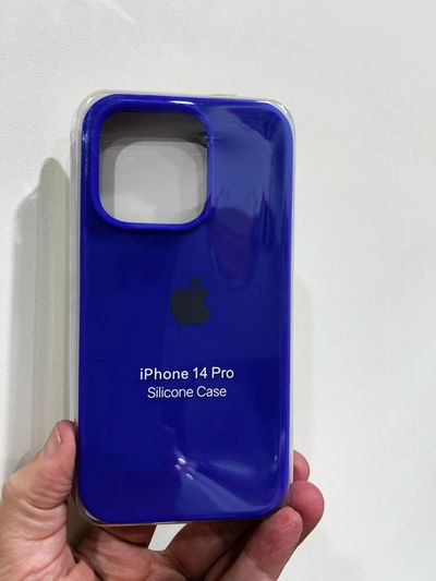 Silicone Case iPhone 14 Pro Azul Francia