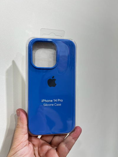 Silicone Case iPhone 14 Pro Celeste 2