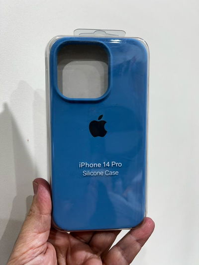 Silicone Case iPhone 14 Pro Celeste 3