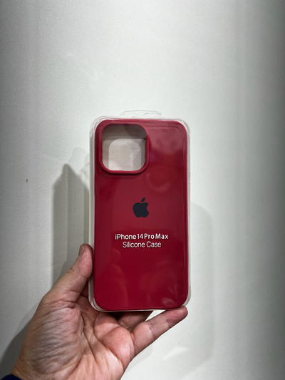 Silicone Case iPhone 14 Pro Max Rojo Claro