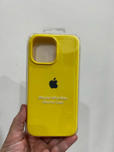 Silicone Case iPhone 14 Pro Max Amarillo