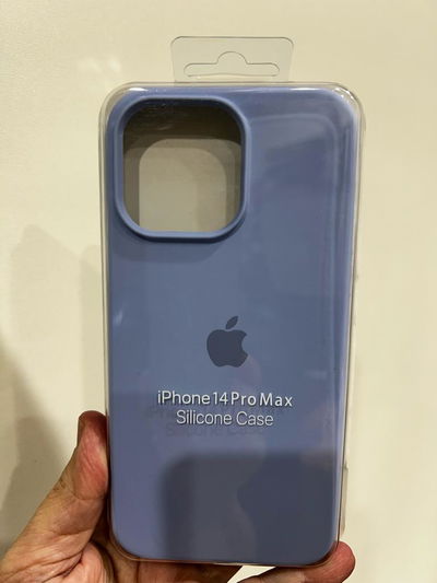 Silicone Case iPhone 14 Pro Max Celeste 1