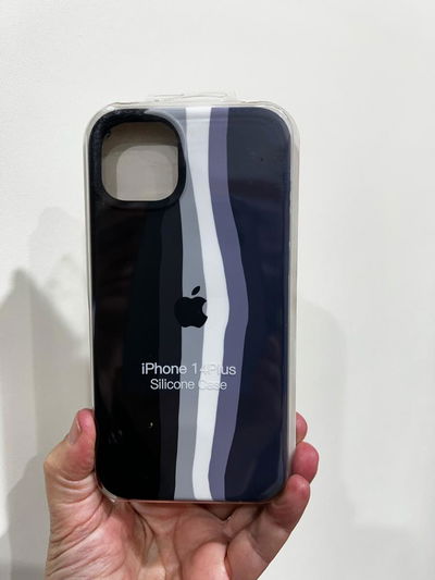 Silicone Case iPhone 14 Plus Rainbow