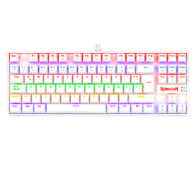 Teclado Mecánico Redragon Kumara K552-KR  Rainbow Outemu