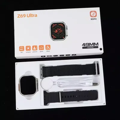 RELOJ Smartwatch Z69 ultra (doble malla) NEGRO UTMA