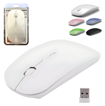 MOUSE INALAMBRICO 2,4 GENERICO - SOLO BLANCO