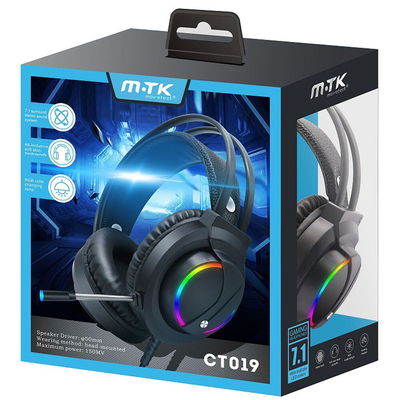 COMBO 5 -GAMER 2 EN 1 CT900 NEGRO + AURICULAR VINCHA GAMER 7.1 MTK CT019 TM