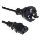 Cable Power De Alimentación 220v  1.20 mts Para Fuente Pc - Monitor