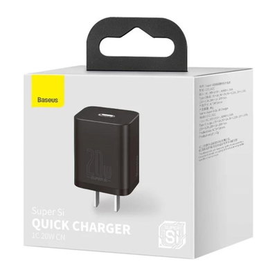 Cargador De Pared Baseus 20W Tipo C&nbsp;Negro