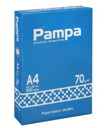 Resma Pampa A4 De 500 Hojas De 70g Color Blanco