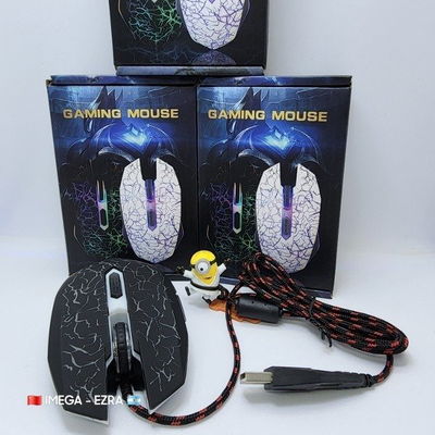 Mouse Gamer Led 7 Colores RGB USB Cable De Tela 3200dpi (MG2207)