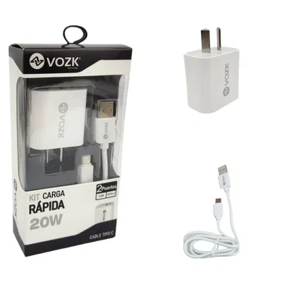 Cargador vozk 20 w TIPO C