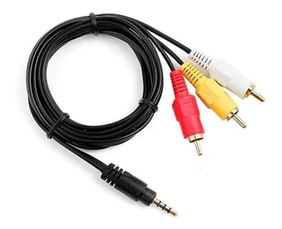 Cable Av 3 Rca A Miniplug 3.5mm Audio Video 1,5mts