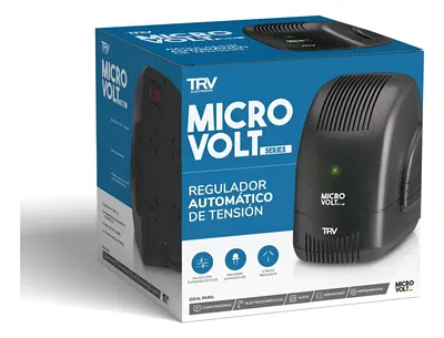 ESTABILIZADOR DE TENSION TRV MICRO VOLT - 1200VA PICO - 4 TOMAS