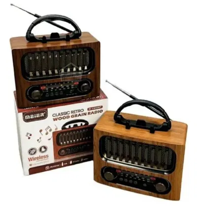 Radio Clásico Vintage Bluetooth AM/FM Recargable M-1930BT