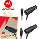 Cargador Auto Motorola Turbo Power 18w Micro Usb