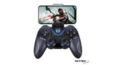 NETMAK Joystick Gamepad Bluetooth con soporte para celular 5 en 1. Nitro