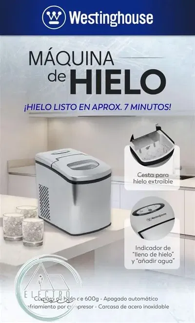 Maquina de hielo Westinghouse 17