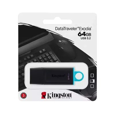 1077 - Pendrive Kingston 64 GB  ORIGINAL