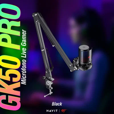 HAVIT Micrófono Gamer con brazo metálico  GK50 PRO