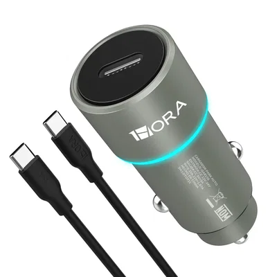 Cargador de Auto PD 20W con Puerto USB-C 1HORA
