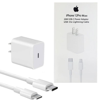 APPLE CARGADOR COMPLETO PARA IPHONE 20W USB-C