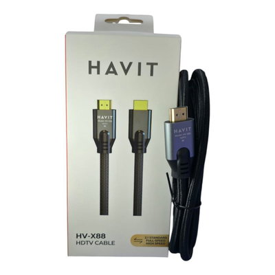 HAVIT HV-X88 Cable HDMI 1.8mts 8k a 60 hz -  4k a 120hz -
