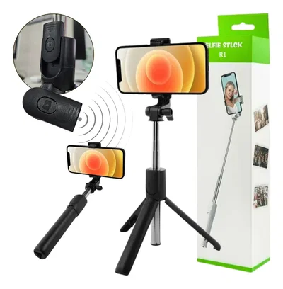 FETUZZ Palo De Selfie Stick Extensible Tripode C/ Control Bluetooth