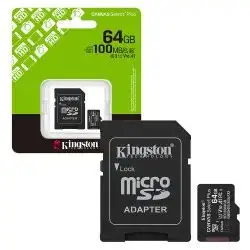 KINGSTON MEMORIA 64 GB ORIGINAL - MICROSD SELECT PLS GEN3 100R