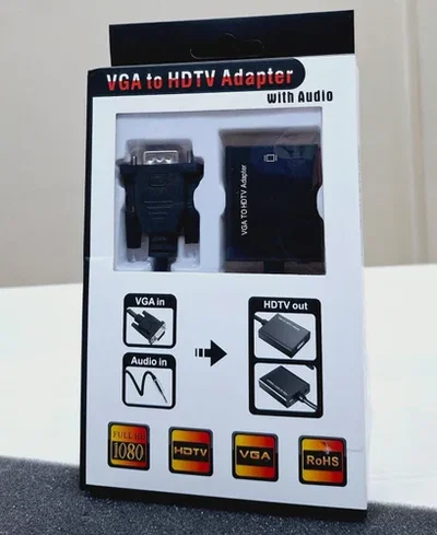 ADAPTADOR Conversor VGA A HDMI (Negro)