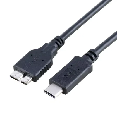INT CO Cable Tipo C a Micro-B SuperSpeed 3.0 para Disco Externo 1m 